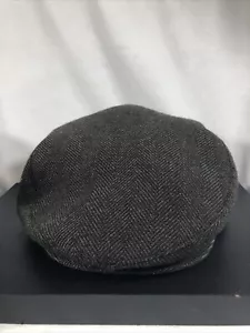 Cappelli Broner Cappello Piatto Uomo XL Miscela Lana Marrone RN 41517 Spina di Aringa Look Vintage - Foto 1 di 5