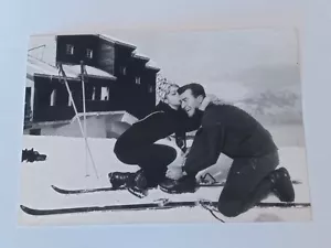***BOBET E MYLENE DEMONGEOT A SAINT-GERVAIS*** ORIGINAL 1961 PHOTO - Picture 1 of 1
