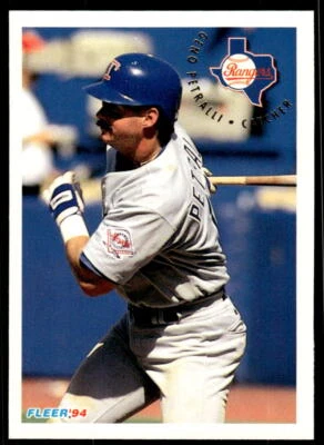 1994 Fleer 317 Geno Petralli Texas Rangers Baseball Card - Image 1 of 2