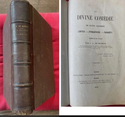 DANTE-DIVINE COMEDIE-DIVINA COMMEDIA par J.A.MONGIS-HACHETTE PARIS 1857 - Immagine 1 di 4