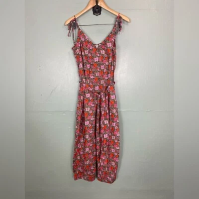 J Crew Wide Leg Organic Cotton Jumpsuit Liberty Floral Size Small BG131 - Image 1 of 4