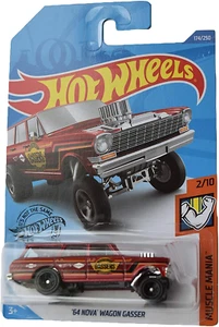 [4D] Hot Wheels '64 Nova Wagon Gasser Muscle Mania [HW3] - Foto 1 di 1