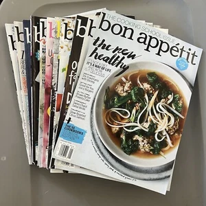 Lot 2014 Bon Appetit Magazines All 12 Issues Complete Set Cooking Food Recipes - Imagen 1 de 2