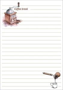 Coffee Break - Letter Writing Paper - 20 pages - Premium 100gsm paper - Picture 1 of 3