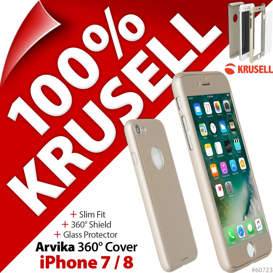 Funda Krusell Arvika 360º + Pantalla Cristal Apple iPhone 6 6S 7 8 y SE (2020) Foto 1 de 4