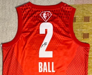 LaMelo Ball signed Autogramm 2022 1st All Star Trikot NBA Charlotte Hornets USA - Bild 1 von 4