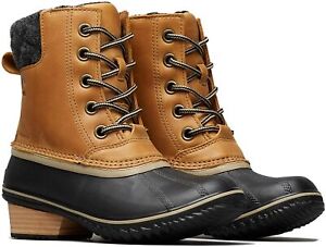 Women's Shoes 5.5 Sorel SLIMPACK II LACE Winter Boots 1702251286 ELK BLACK TAN
