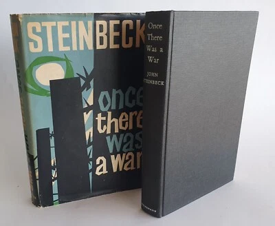 John Steinbeck ONCE THERE WAS A WAR  Heinemann UK 1959 1st/1st Hardback VGC - Image 1 of 4