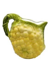 3D Green Grape Cluster Pitcher Kitchen Water Juice Beverage Serveware Vintage - Picture 1 of 7