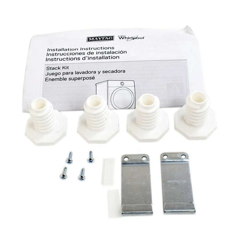 Nuevo kit de apilamiento de electrodomésticos de lavandería Whirlpool genuino de caja abierta W10869845 Foto 1 de 1