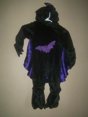 DISFRAZ DE HALLOWEEN MURCIÉLAGO NEGRO MORADO CREACIONES CELEBRACIÓN 9 18 MESES Foto 1 de 4