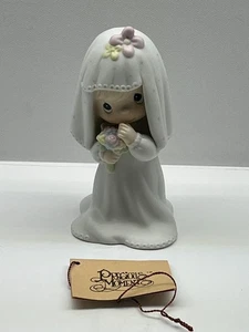 Precious Moments Porcelain Figurine E-2846 "Bride" 1983 with Box - Picture 1 of 4