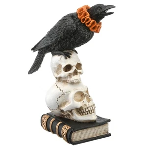 Krähe und Totenköpfe Dekoration, Halloween Kollektion, 11 cm - Bild 1 von 5