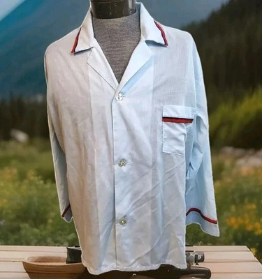 Montgomery Ward Pajama Top Mens XL Shirt Only 45 48 Vintage - Image 1 of 4