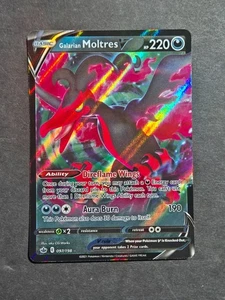 Pokemon GALARIAN MOLTRES V 097/198 - SWSH CHILLING REINADO HOLO - CASI NUEVO/COMO NUEVO - Imagen 1 de 2