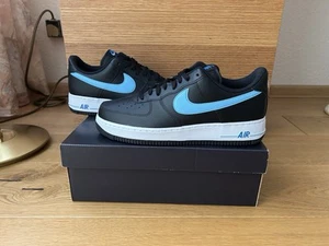 Nike Air Force 1 07 Gr. 44,5 Black/Aquarius Blue-Photo Blue NEU - Bild 1 von 6