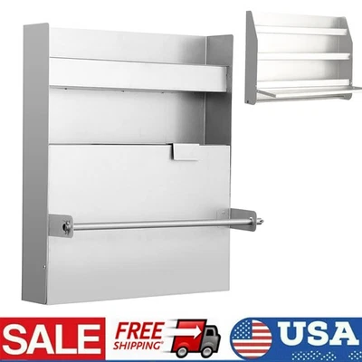 Wall Mounted Storage Cabinet Garage Wall Cabinet with Flip-Out Work Table Foto 1 de 4