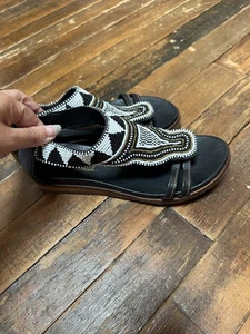 Sandales Pikolinos "Antillas" Massaï perles cuir boho tribal EU 36 US 5,5-6 - Photo 1/6