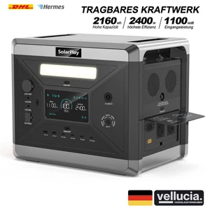 SOLARPLAY 2400W 2160Wh Stazione di Alimentazione Portatile Balcone Accumulatore Solare Q2501 - Foto 1 di 8