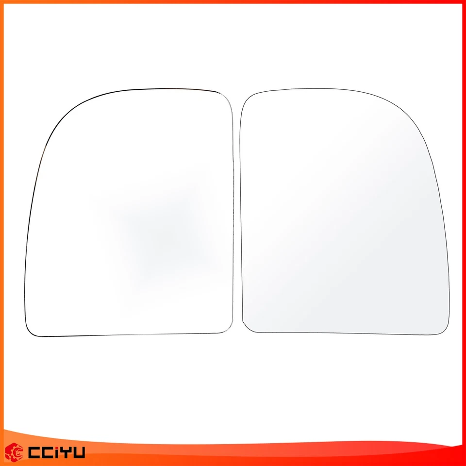 Upper Towing Mirror Glass For Ford Econoline Van /F-250 350 450 550 LH+RH Side - Image 1 of 4