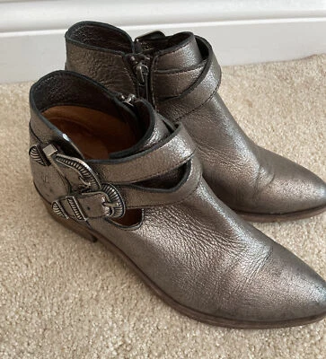 Frye Ray Western Shootie 6.5M Bronze Usado - Imagem 1 de 4