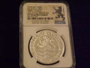 Lion Dollar NGC PF 70 2018 - Imagen 1 de 2