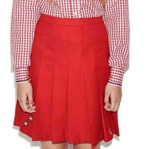 NEW womens Fred Perry X Bella Freud pleated tennis skirt midi size 14 eur 42 - Picture 1 of 11