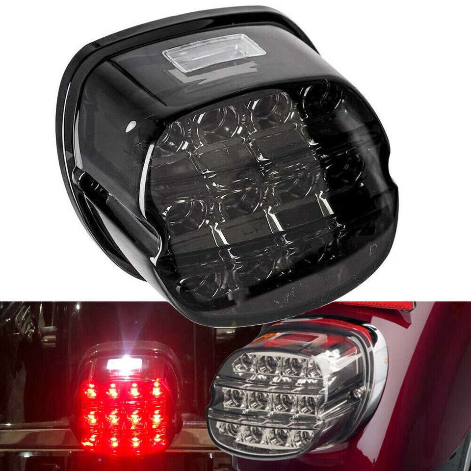 LED Tail Lights Brake For Harley Touring Road King Dyna Glide Softail Sporster Foto 1 de 4