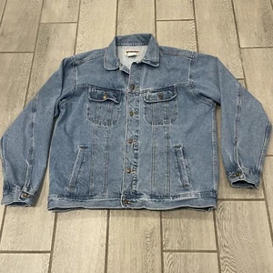 Wrangler Rugged Wear Denim Jacket Mens XLT Blue Cowboy Western Pockets Cotton - Picture 1 of 7