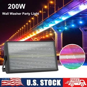 768LED RGB Lavadora de Pared Fiesta Luz Estroboscópica DMX Efecto Escenario Iluminación de haz - Imagen 1 de 5