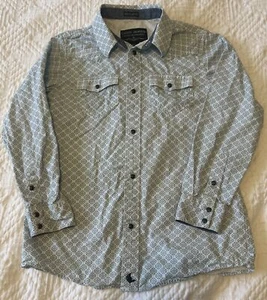 Boys Cody James Long Sleeve Pearl Snap Shirt Large - Picture 1 of 5