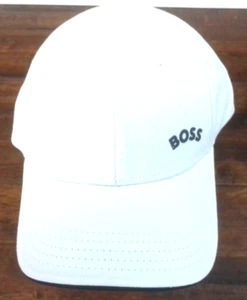 BOSS WHITE with NAVY BLUE ADJUSTABLE HAT - Picture 1 of 6