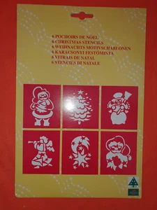 ❌ Schablonen  mit Weihnachtsmotiven 16 x 25 cm - Bild 1 von 2