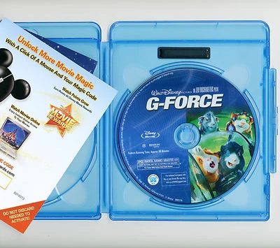 Walt Disney's G-Force family PG movie Blu-ray & Rewards, NO DVD guinea pigs Cage - Image 1 of 4