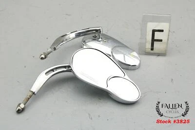 Juego de espejos retrovisores laterales Harley Softail Fatboy 2007 cromo Foto 1 de 4