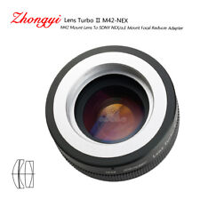 Lens Turbo II adapter for M42 mount lens to Sony mount NEX α6000 a6500