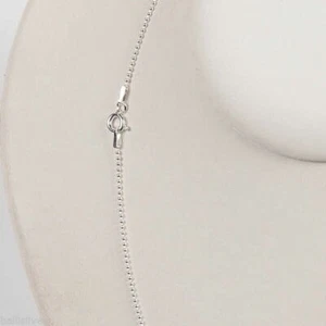Collana a catena SFERA italiana 1,2 mm in argento sterling 16,5" - Foto 1 di 4