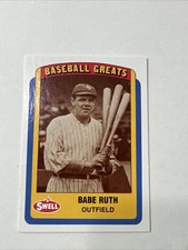 1990 Swell Baseball Greats - #10 Babe Ruth Vintage Yankees