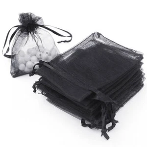 100 200pcs Drawstring Organza Gift Bags Wedding Party Jewelry Pouches 4x6" 5x7" - Picture 1 of 75