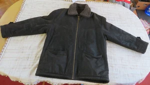 Herren Lederjacke Gr. 48 Marke STONES grau schwere Ausführung robust - Picture 1 of 12