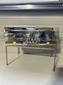 TITANIUM Die-Cast 5 Pack Silver Raw Metal AT-RT Green Gunship Jedi 2006 MISP New - Picture 1 of 8