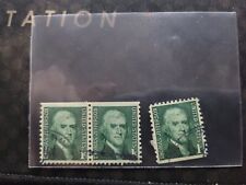Thomas Jefferson 1 cent Antique Postage Stamp- Green Rare Vintage