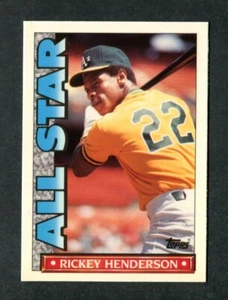 #10 Rickey Henderson 1990 Topps TV BRILLANTE All-Stars Box Set Tarjeta de Béisbol - Imagen 1 de 2