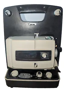 Working HONEYWELL ELMO Dual 8mm Adjustable Speed Projector FP8-C w/Manual & Reel - Picture 1 of 11