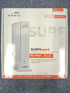 ARRIS SURFboard Internet SVG2482AC Wi-Fi Cable Modem 1000425 960Mbps 32x8 Docsis - Picture 1 of 8
