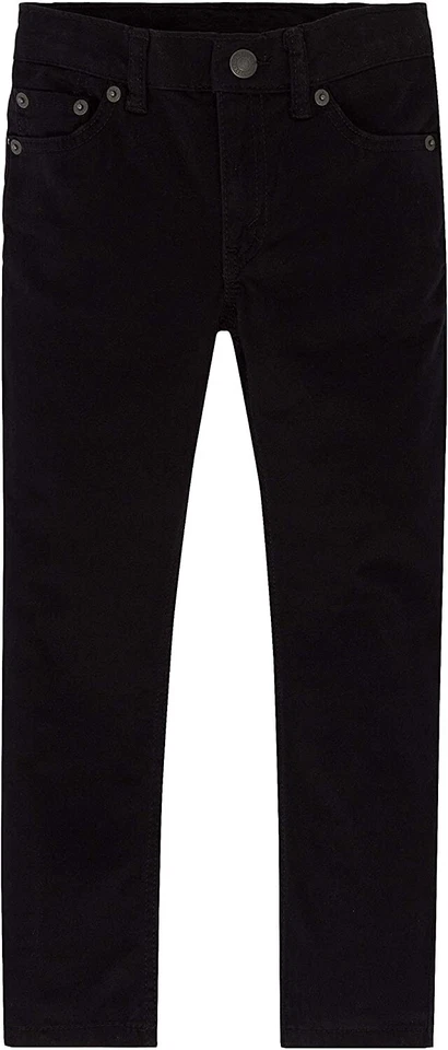 Levi's 257453 Boys 511 Slim Fit Soft Brushed Pants Solid Black Size 14