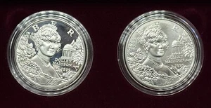 1999-D Proof / Unc Dolley Madison Commemorative 90% Silver 2-Coin Set - Picture 1 of 4