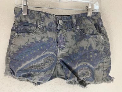 Pantalones Cortos American Eagle Gris Paisley Pana Talla 00 Foto 1 de 4