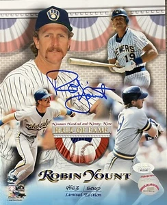 Robin Yount Milwaukee Brewers Autographed 8x10 Pose #3 JSA - Picture 1 of 1