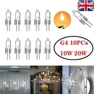 10 X G4 20W Watt 12V Halogen Tungsten 2 pin Light Capsule Lamp Bulb Base Lights